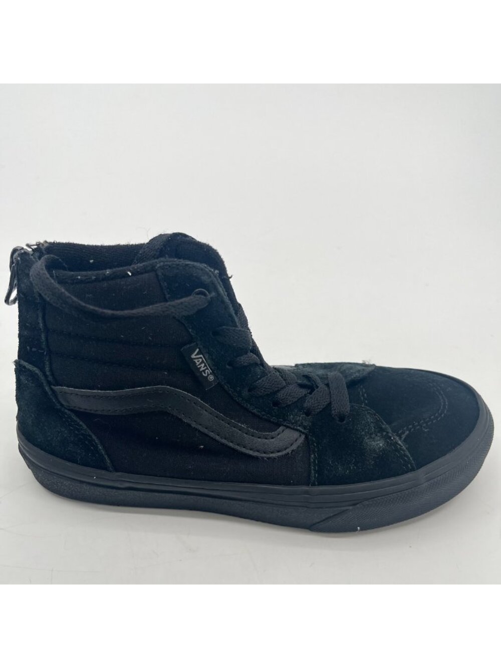 Vans Filmore High Zip Boys Size 2Y Black Athletic Skateboard Shoes Sneakers